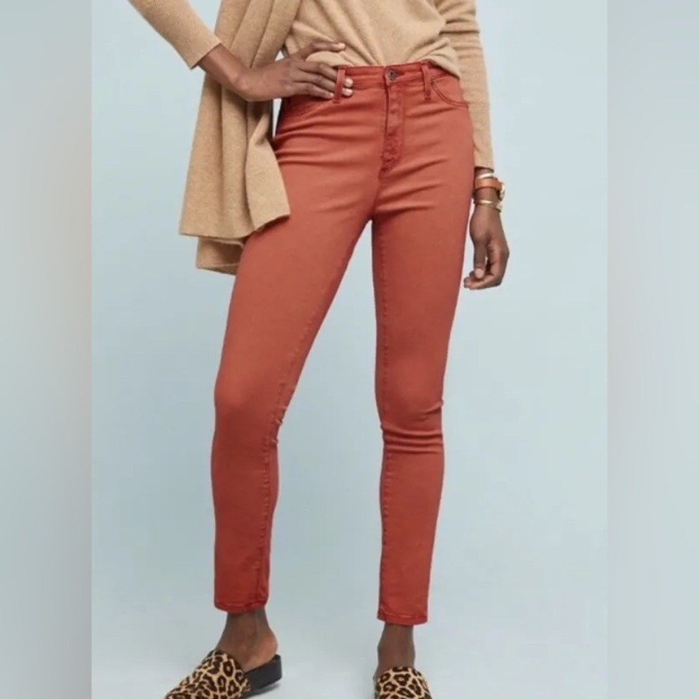 AG burnt red pants size 25R